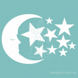 Набір чипбордів "Місяць і зірки", Вензелик