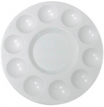 Палітра пластикова, кругла, 10 лунок, Ø 17,8 см, D.K.ART & CRAFT