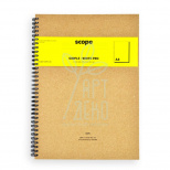 Альбом для ескізів Simple White Pro, спіраль, А4 (21х29,7 см), 250 г/м2, 35 л., Scope