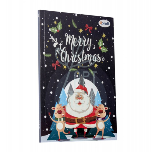 Блокнот Merry Christmas Santa, А5 (14,8х21 см), 70 г/м2, 80 л., Profiplan