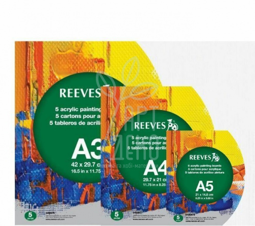 Альбом для акрилу Acrylic Pad, А5 (14,8х21 см), 190 г/м2, 12 л., Reeves