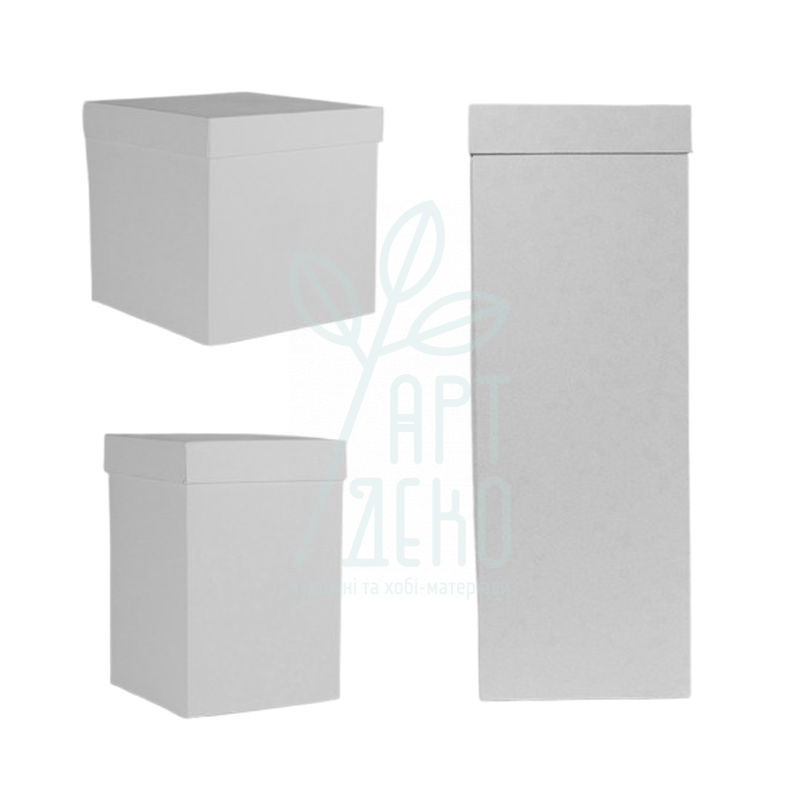 Коробка декоративна, біла, 14х14 см, Україна