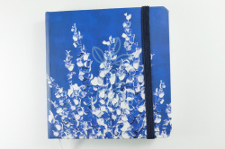 Блокнот для записів Лаванда, 12х12 см, темно-синій, O. Onufriv