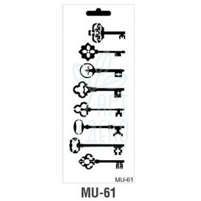 Трафарет, серія MU Mix Media Stensil, MU-61, 15х25 см, Cadence