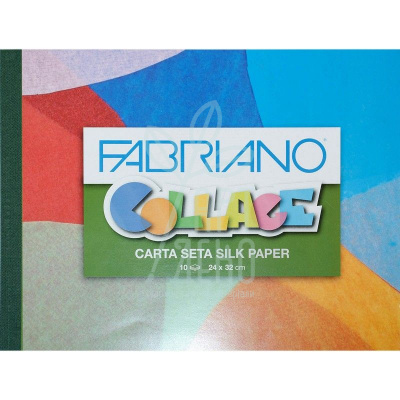 Альбом для творчості Collage Carta Seta silk paper, 24х32 см, 27 г/м2, 10 л., Fabriano
