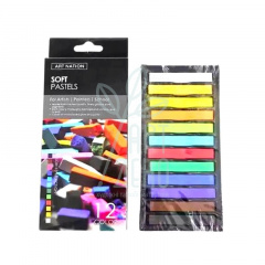 Набір пастелі сухої, м'яка, 12 шт, Art Nation