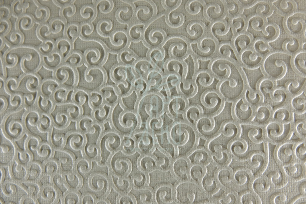 Папір текстурований, тиснений "Завитки 1", бежевий, 11х15 см, Україна