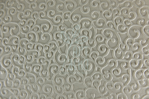 Папір текстурований, тиснений "Завитки 1", бежевий, 11х15 см, Україна