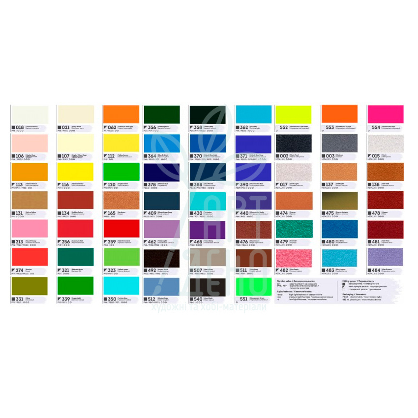 Фарба акрилова Acryl Pro, 430 мл, Art Kompozit