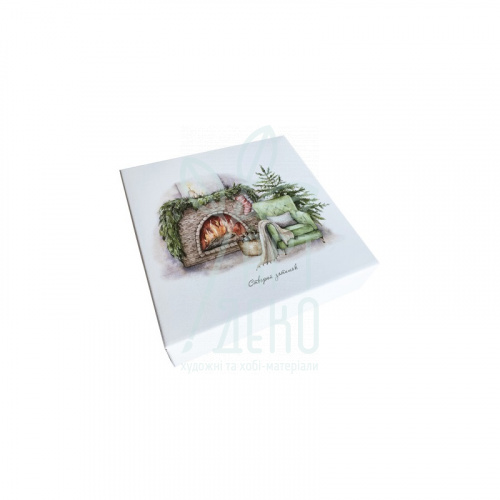 Коробка подарункова "Створюй затишок", 30х30x8 см, Україна