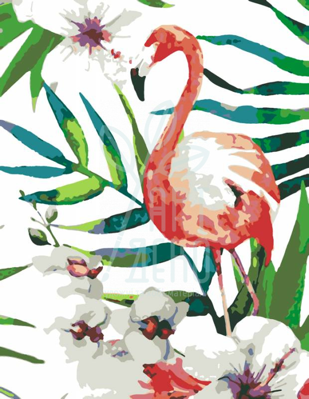 Набір для розпису за номерами "Тропічна птаха", 35х45 см, ROSA START
