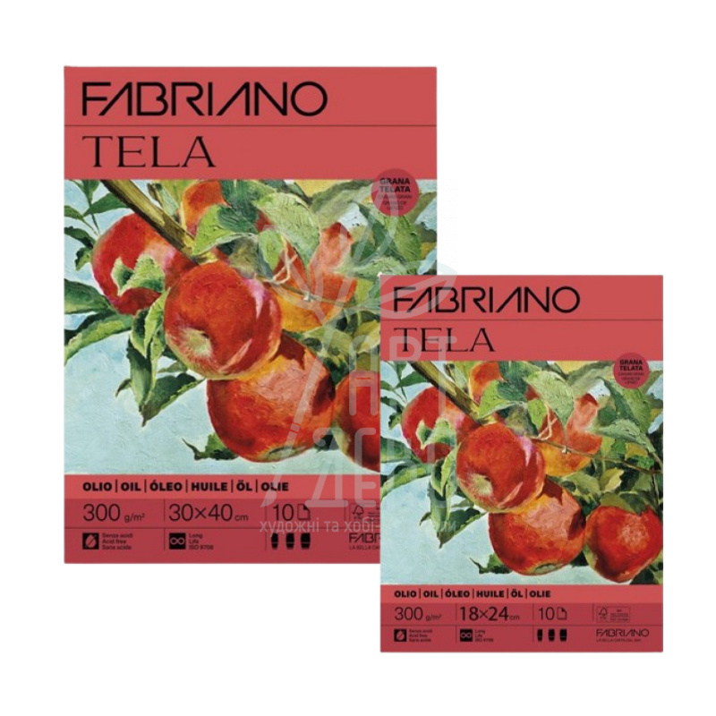 Склейка для олії Tela, 300 г/м2, 10 л, Fabriano
