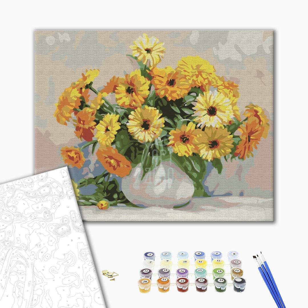 Набір для розпису за номерами "Поетика квітів. Ігор Бузін", 40х50 см, Україна