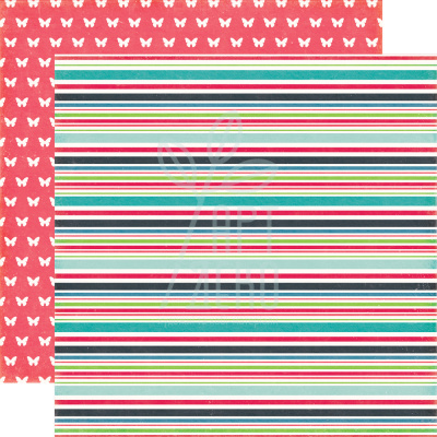 Папір для скрапбукінгу 30х30 см We Are Family/Family Stripe, Echo Park