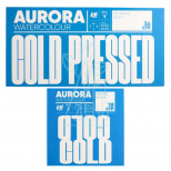 Блок паперу для акварелі Aurora Watercolour Cold Press, середнє зерно, 300 г/м2, 20 л., KUNST & HOBI