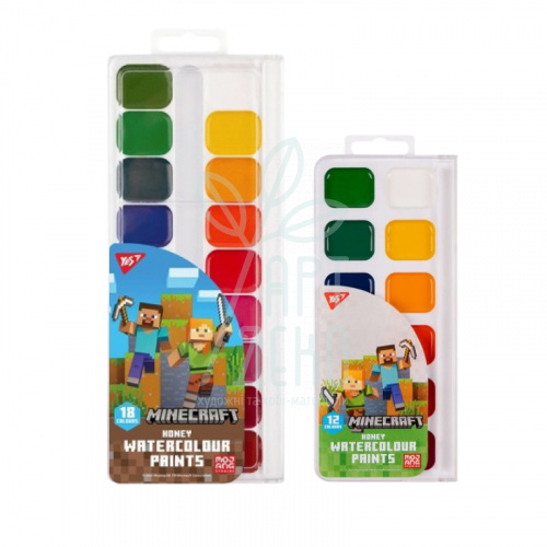 Набір акварельних медових фарб Minecraft, Yes
