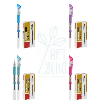 Ручка гелева Jellzone Metallic, 0,7 мм, кольори в асортименті