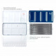 Пенал для акварельних фарб металевий, Індіго, 35 кювет, ROSA Gallery