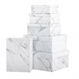 Коробка подарункова "Білий мармур", Україна