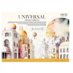 Блок-склейка для змішаних технік MUSE Universal, 18x24 см, 310 г/м2...