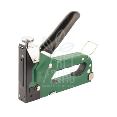 Степлер з регулятором для скоб, зелений,  4-14 мм, Sigma