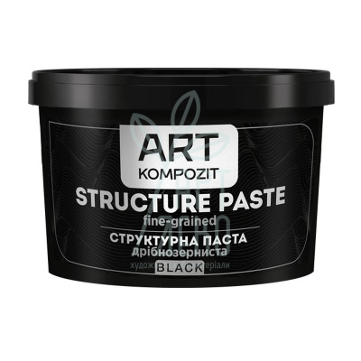 Паста структурна, дрібнозерниста, чорна, 300 мл, Art Kompozit