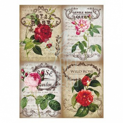 Декупажні карти на рисовому папері Rice Paper Decoupage, А4 (21х29,7 см), №277, Cadence