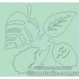 Набір чипбордів "Осінь", 8,7х8,3 см, Україна