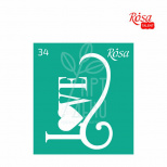 Трафарет самоклеючий №34, 9х10 см, ROSA Talent