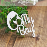 Чипборд - напис "My Boy", Вензелик