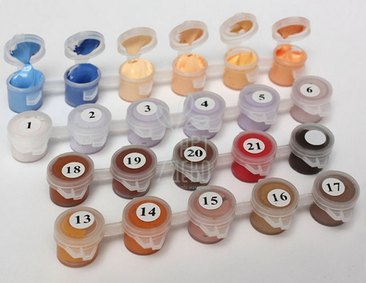 Набір для розпису за номерами Міський пейзаж "Французький ресторанчик", 40х50 см, Ідейка