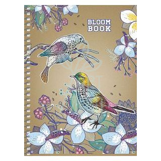 Блокнот Bloom Book, спіраль, А5 (14,8х21 см), без розграфлення, 96 л., Школярик