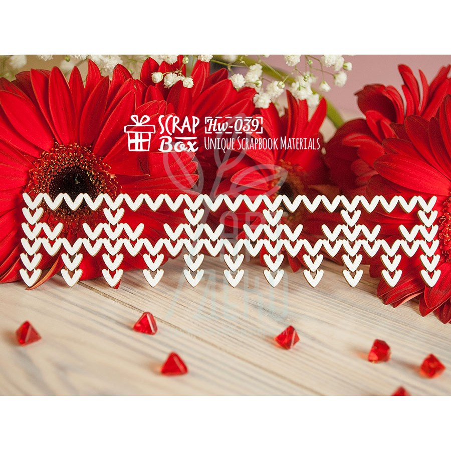 Чипборд - бордюр "В'язаний", Скрапбокс