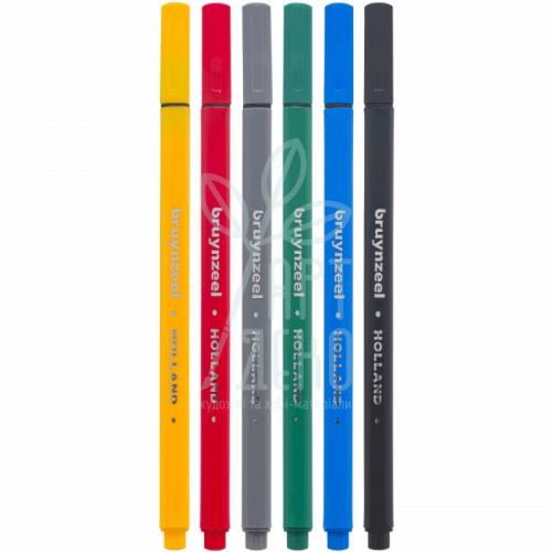 Набір лайнерів Fineliners Basic, 6 кол., Bruynzeel