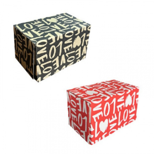 Коробка подарункова, гофрокартон "Love", 14х8,5х8,5 см, Україна