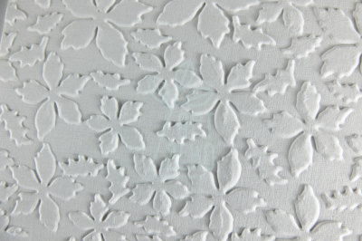 Папір текстурований, тиснений "Листочки", білий, 11х15 см, Україна
