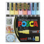 Набір маркерів акрилових Posca Soft Color, 0,9-1,3 мм, 8 шт, Uni