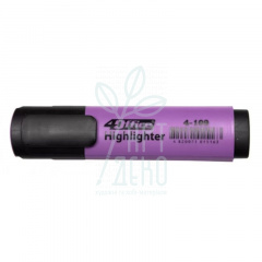 Маркер Highlighter, клиноподібний, Фіолетовий, 1-5 мм, 4Office