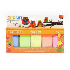 Набір полімерної глини CERNIT Neon, 30 г, 5 кол., Darwi