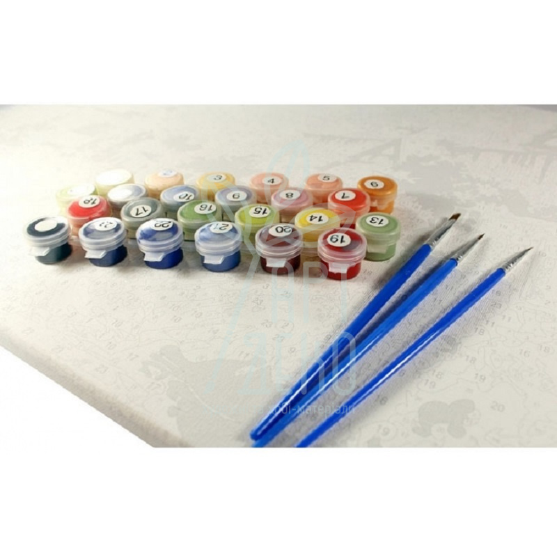 Набір для розпису за номерами Букети "Маки на підвіконні", 40х50 см, Ідейка