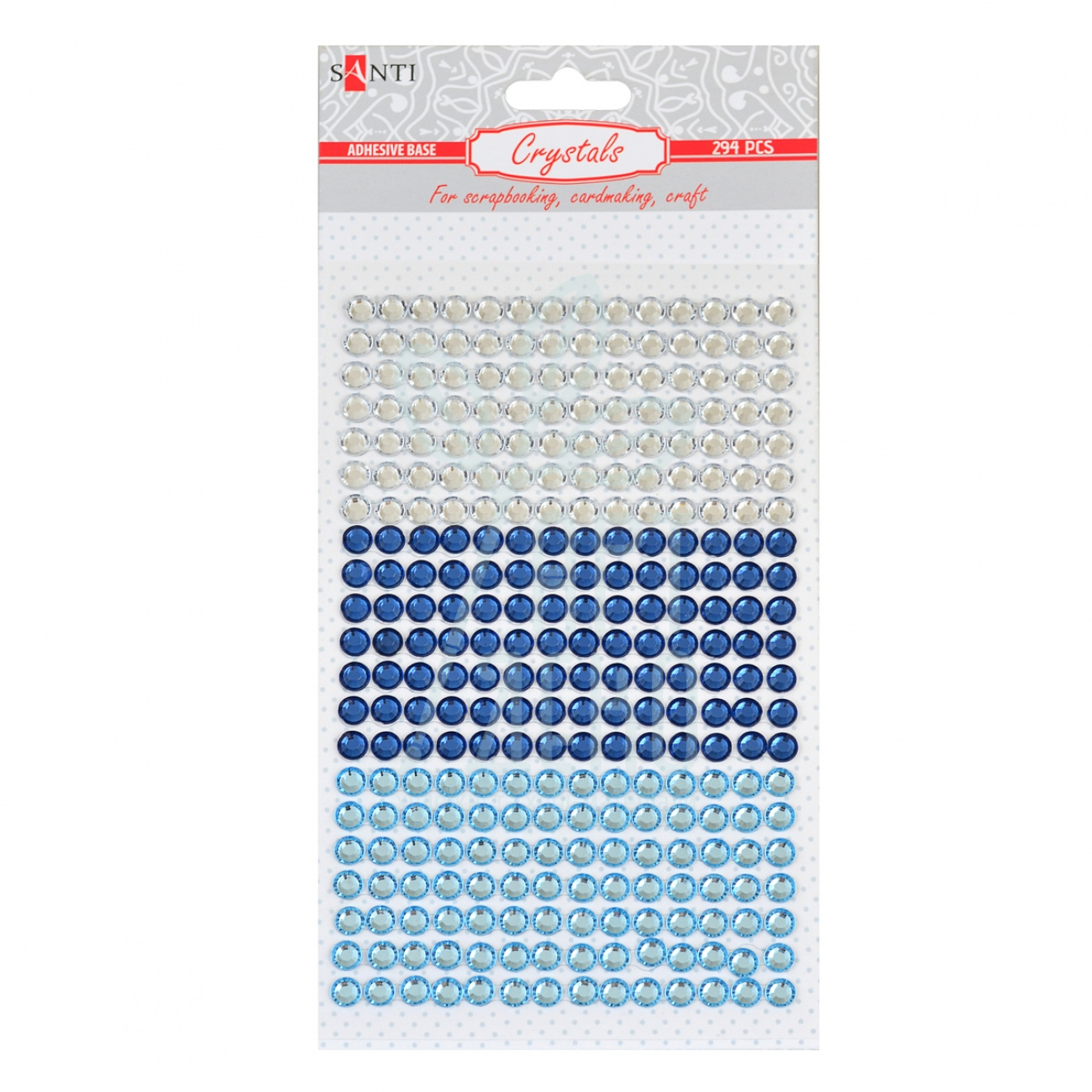 Набір страз самоклеючих "Shades of blue", 294 шт., Santi