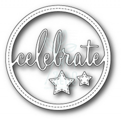 Набір ножів для скрапбукінгу Stitched Celebrate Circle Frame craft dies, Memory Box Набір ножів для скрапбукінгу Stitched Celebrate Circle Frame craft dies, Memory Box