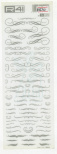 Перебивачка Завитки дрібні срібло G1375, 9х25 см, Італія