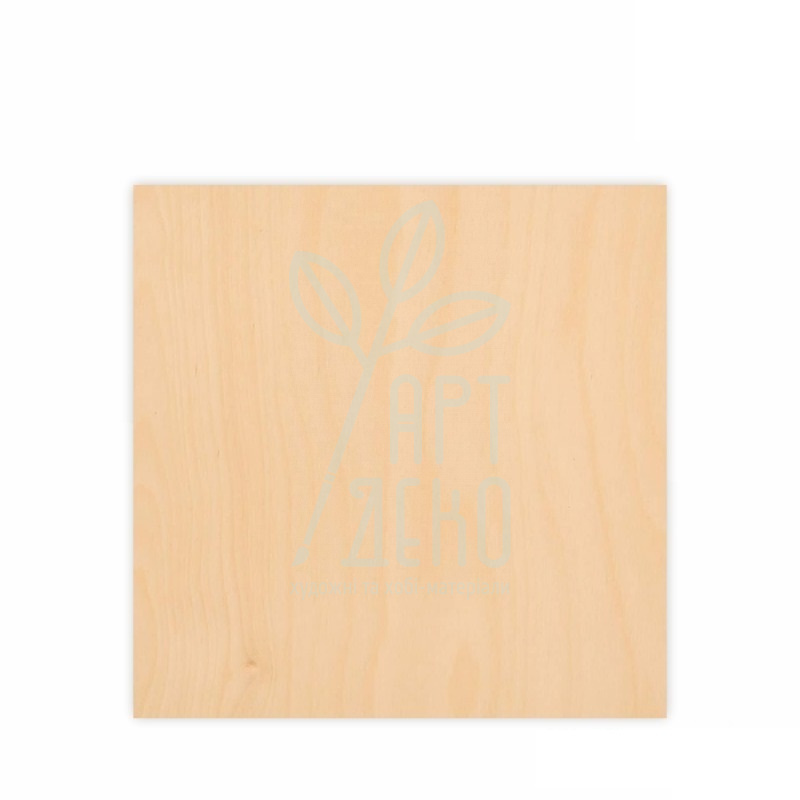 Заготовки для випалювання "Квадрат", фанера, 15x15 см, 2 шт., ROSA TALENT