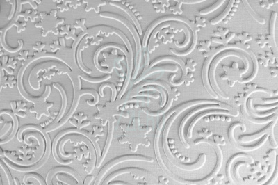Папір текстурований тиснений "Орнамент 1", білий, 13х18 см, Україна