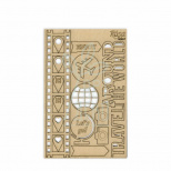 Набір чипбордів для скрапбукінгу "Make your journey 1",  картон, 12,8х20 см, ROSA Talent