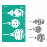 Трафарет багаторазовий самоклеючий Елементи та написи, №3066, серія "Новий рік",13х20см, ROSA Talent