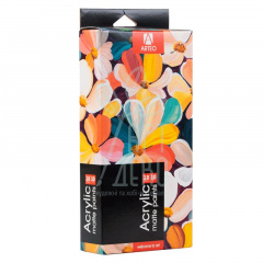 Набір акрилових фарб Nature, матові, 18x10 мл, Arteo