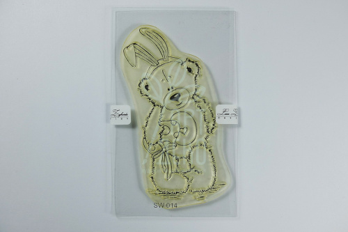 Штамп силіконовий "Пасхальний ведмедик", 4,3х7 см, Україна