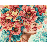 Набір для розпису за номерами "Романтика квітів", 40х50 см, Ідейка